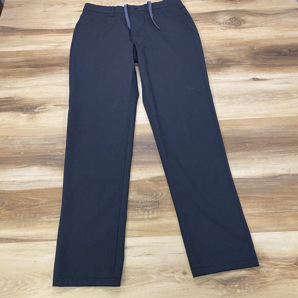 Ministry of Supply Kinetic Twill Pants 32 Mens Stretch Chino Navy Blue Straight
